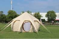 방수 3000MM 코팅 285G 면화 야외 캠핑 로터스 텐트 5*5*3M 협력 업체