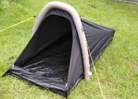 PU 코팅 190T 폴리에스터 이중층 야외 캠핑 텐트 1인용 방수 검은색 협력 업체