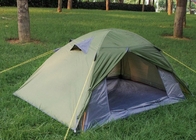 210*110CM 이중층 야외 캠핑 쉼터 녹색 PU 코팅 190T 트레킹 텐트 협력 업체
