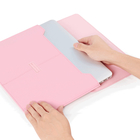 13' '핑크 PU 보호 스링 가방 닫기 플래프 벨크로 노트북 휴대용 보호기 협력 업체