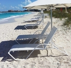 쌓아 올릴 수 있는 폴딩시킨 해변 라운지 의자 앤티 러스트 하얀 가벼운 접힌 해변 평상복 협력 업체