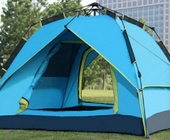 프라이버시 텐트 PU2000MM을 야영시키는 섬유 유리 프레임은 야생 야영을 위한 2개 사람 텐트를 코팅했습니다 협력 업체