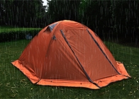 오렌지색 야외 야영 텐트 210X150X120cm 210D 폴리에스테르 찢어지는 것을 막도록 가공된 PU2000mm 만년설 협력 업체