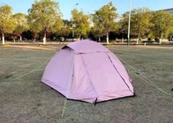 핑크색 부풀게할 수 있는 막대기 텐트 PU3000mm 팽창식 텐트 사람을 3명 야영시키기 협력 업체