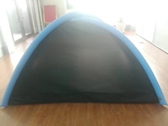 야외 근대 풍속 흑색 컬러 방수 코팅된 폴리에스터 190T 부풀게할 수 있는 해변 텐트 협력 업체
