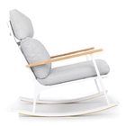 의자를 흔드는 의자 숙 평상복 62X56.5X83cm 옥외테라스를 폴딩시키는 금속 프레임 협력 업체