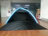 야외 근대 풍속 흑색 컬러 폴리에스테르 190T 2-사람 해변 팽창식 텐트 협력 업체