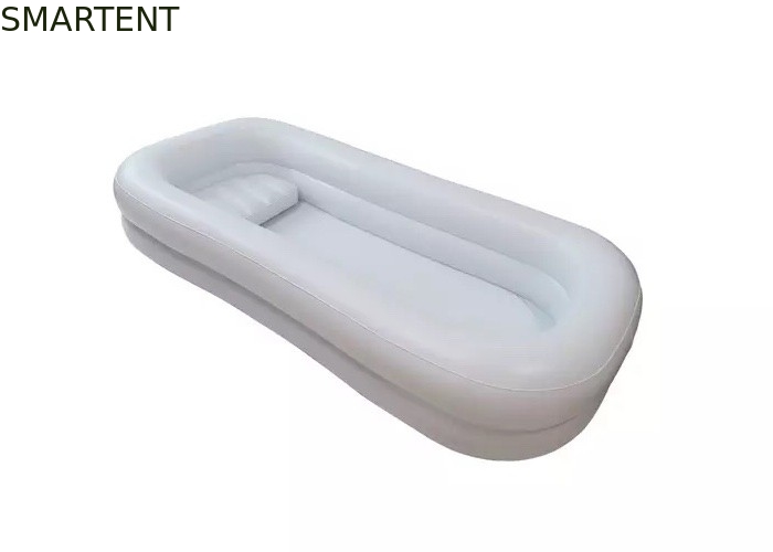 휴대용 백색 색깔 PVC 팽창식 수영장 의학 욕조 220x100x38CM 협력 업체