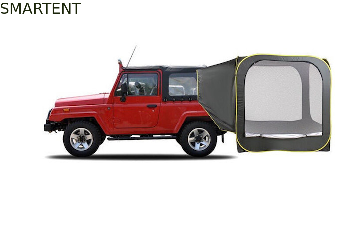 팝업 아웃도어 캠핑 SUV 자동차 후방 텐트 1500MM PU 코팅 210T 폴리에스터 협력 업체