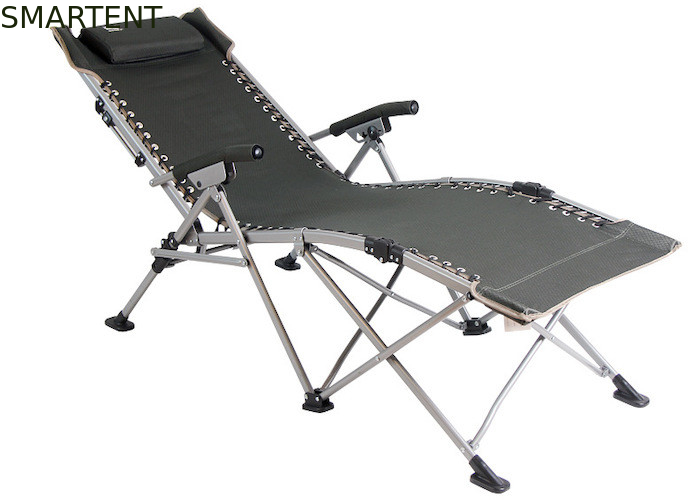 스틸 튜브 프레임 휴대용 컴팩트 캠핑 접는 해변 라운지 의자 65*105*53CM 협력 업체