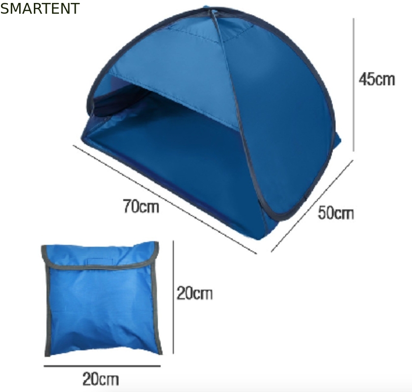 축제 현대 가벼운 폴드형 청색 은은 양산 텐트 70*50*45cm을 잠들게 하는 190T 폴리에스테르 팝업을 코팅했습니다 협력 업체
