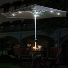 태양 LED 라이트 덮개 스페인식 집의 안뜰 우산형 1.5M 정원 선 쉐이드 파라솔 협력 업체