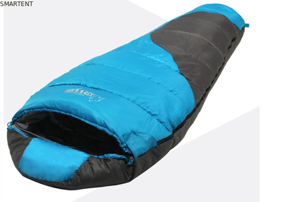 야외 듀얼 컬러 코팅 폴리에스터 210T 215*75CM 90% 오리 다운 채우기 산 잠자리 덥고 바람 막아 휴식 Zip 가방 협력 업체