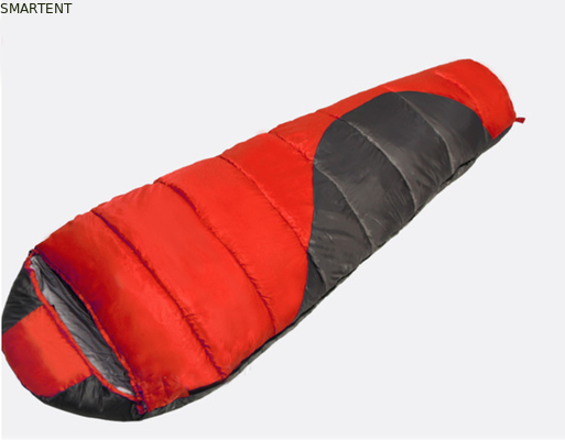 야외 듀얼 컬러 코팅 폴리에스터 210T 215*75CM 90% 오리 다운 채우기 산 잠자리 덥고 바람 막아 휴식 Zip 가방 협력 업체