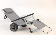 비치 의자 154x77x60CM을 폴딩시키는 맞춘 회색 알루미늄 프레임 폴드형 해변 마차 협력 업체