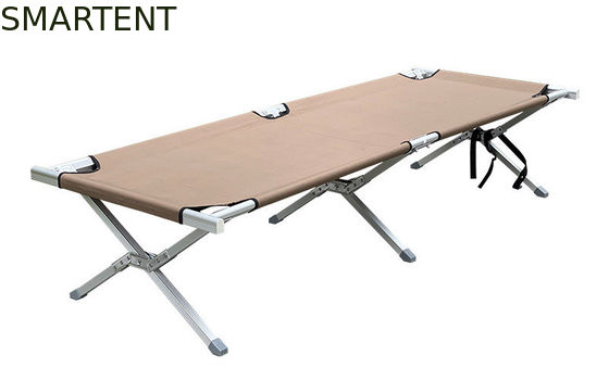 구입하다 야외 알루미늄 관 1200D 옥스퍼드 접힌 야전 침대  카키색 복지 색 190x74x40CM 온라인 제조