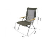 휴대용 분갑 접힌 높은 등 물개 리클라이너 의자 1680D 알루미늄 대나무 팔걸이 협력 업체