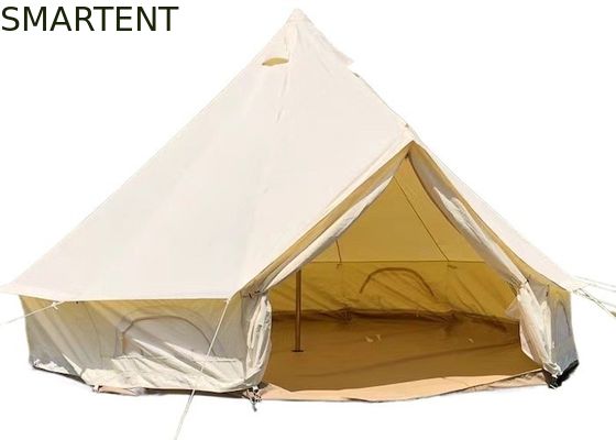 구입하다 가족 캠핑 벨 텐트 코어 PU3000mm 코팅 285G 면화 바람 막기 400*400*250CM 온라인 제조