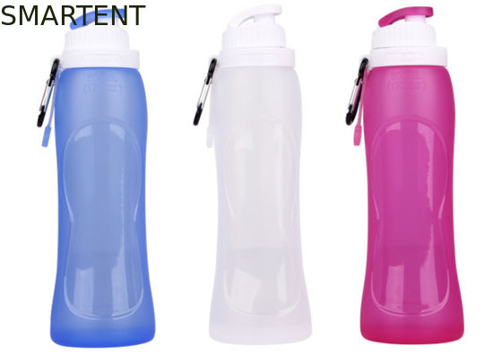 구입하다 푸른 워크아웃 물은 500ML 폴드형 실리콘 스포츠 보틀을 병에 담습니다 온라인 제조