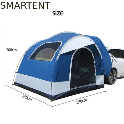 250*250*200CM PU2000MM 코팅 폴리에스터 210D 2 개의 문 SUV 캠핑 텐트 협력 업체