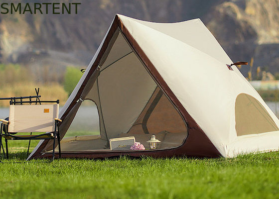 150X200X130CM 야외 휴대용 방수 PU2000MM 코팅 210T 폴리에스터 삼각형 모양 디자인 팝업 캠핑 텐트 완전 자동 빠르게 열 수있는 해변 천장 협력 업체