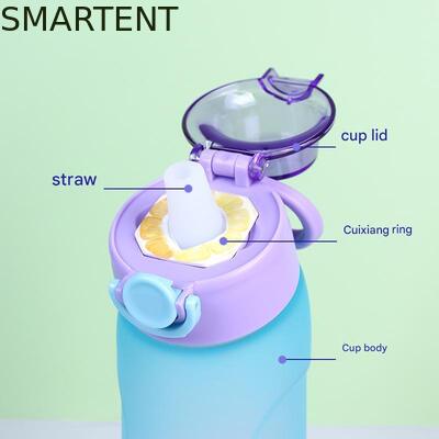 Eco-Friendly BPA Free Fragrance Ring 700ML Workout Water Bottles With Straw And Durable For Your Business Demands 협력 업체
