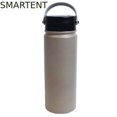 구입하다 UV 살균 스테인리스 스틸 대구경 단열 운동 물병 회색 색상 휴대용 손잡이 및 500ml 맞춤형 용량 야외 스포츠에 적합 온라인 제조