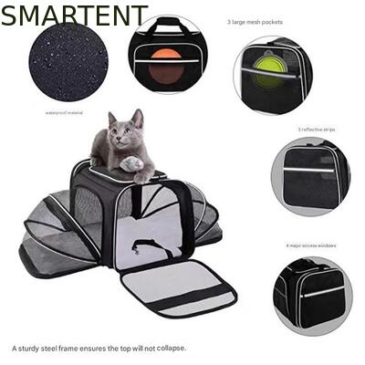 Dogs Cats and Rabbits Cute Pet Supplies Playful Style Chew Play Sleep Functions Gray Cationic Polyester Multi-Purpose Outdoor Travel Carry HandBag 협력 업체