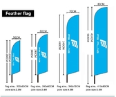 계절적 100% 폴리에스테르 12ft 맞춘 깃털 국기 알루미늄 섬유 유리 북극 협력 업체