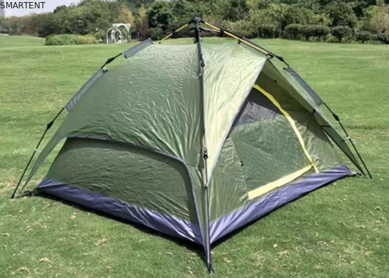 210*210*135cm 자동 유리섬유 막대 수질성 PU2000mm 코팅 녹색 190T 폴리에스터 비질성 야외 캠핑 텐트 협력 업체