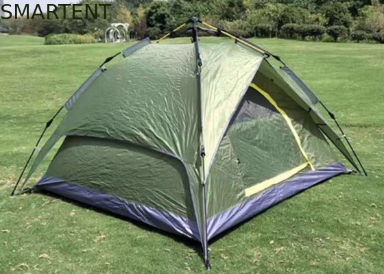 구입하다 210*210*135cm 자동 유리섬유 막대 수질성 PU2000mm 코팅 녹색 190T 폴리에스터 비질성 야외 캠핑 텐트 온라인 제조