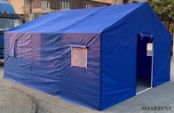 푸른 재난구호 텐트 옥스퍼드 철골 튜브 프레임 야외 행사 텐트 일시적 차폐재 3X4M 협력 업체