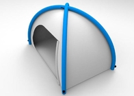 은은 푸른 격분 팝업이 텐트로 덮은 부풀게할 수 있는 야외 텐트 190T를 코팅했습니다 협력 업체