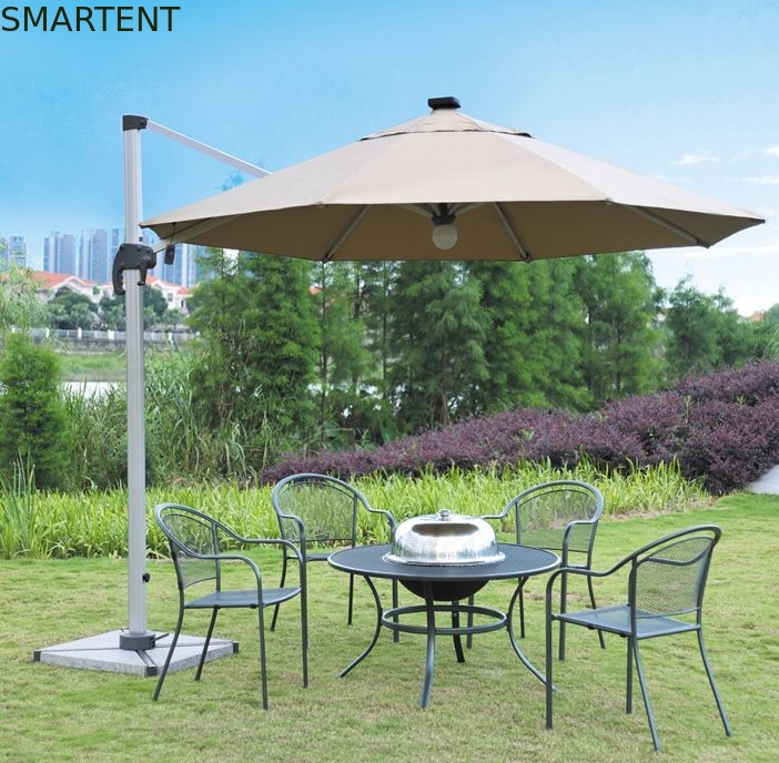 알루미늄 150 센티미터 두배 스페인식 집의 안뜰 우산형 비치 양산 파라솔 리모콘 파라솔 협력 업체