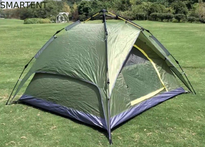 섬유 유리 막대기 PU2000mm은 야외 야영 텐트 190T 폴리에스테르 그린을 레인프로어브 협력 업체