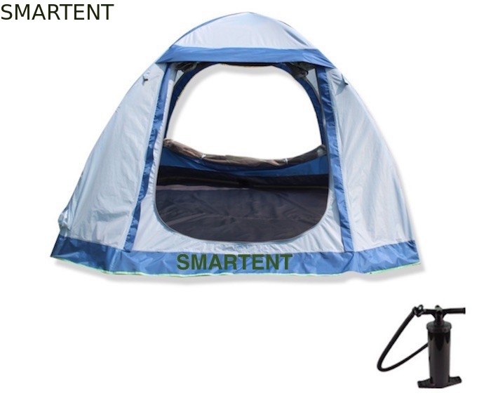 열 가소성 폴리우레탄 수지 남극 부풀게할 수 있는 야외 텐트 부풀게할 수 있는 에어 돔 텐트 푸른 210X210X150cm 협력 업체